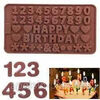 Купить Силиконовая форма Нappy birthday буквы цифры знаки 1,7 см - фото 3